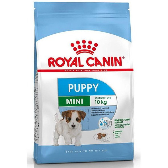 غذای خشک سگ رویال کنین مدل مینی پاپی سفارش امارات بسته بندی دو کیلویی شرکتی Royal canin dog mini puppy