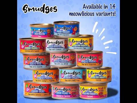 کنسرو گربه ی اسمادگز 85 گرمی در ۶ طعم Smudges