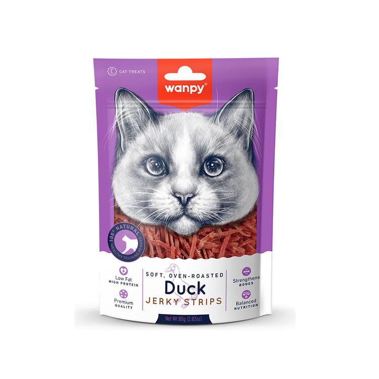 تشویقی گربه ونپی طعم اردکWanpy cat Jerky strips