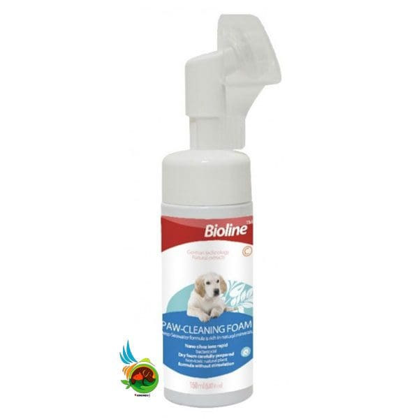فوم پنجه شور سگ بایولاینBioline paw cleaning foam