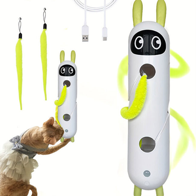 اسباب بازی هوشمند گربه مدل خرگوشSmart fun wack A rabbit post cat toy