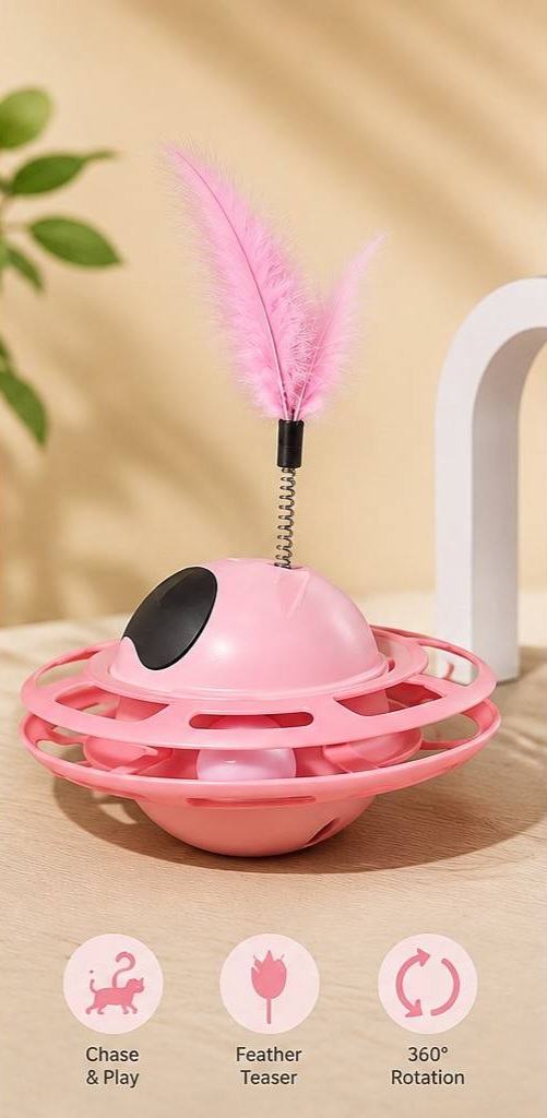 اسباب بازی تعادلی سفینه ای چرخشی Cat toy