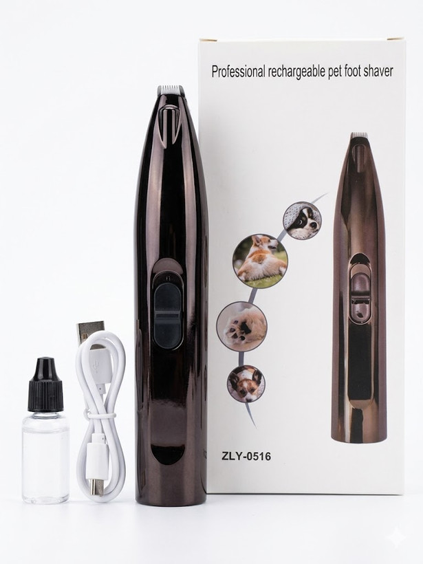 Vacuuming Pet Paw Trimmer موزر موی پنجه سگ و گربه مخزندار