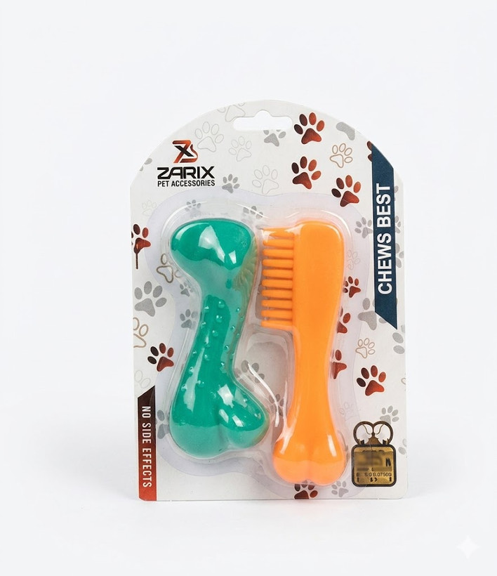 اسباببازی دندانگیر و جویدنی سگ زاریکس (بسته ۲ عددی)Dental dog toy